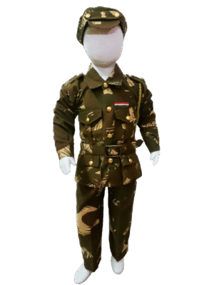 Brave Indian Army Soldier Costume for Kids - Patriotic Fancy Dress Uniform