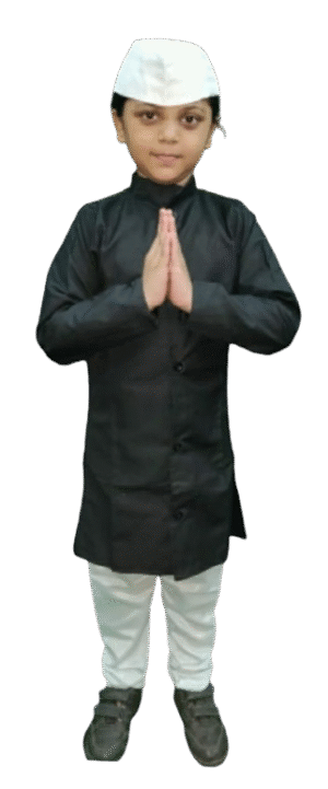 Jawaharlal Nehru (Chacha Nehru) Freedom Fighter Costume for Boys - Iconic Prime Minister Dress