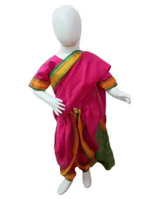 Traditional Indian Household Helper Costume for Girls - Servent Fancy Dress!