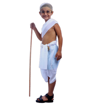 Mahatma Gandhi Freedom Fighter Costume for Boys - Iconic Bapu Dress for Kids
