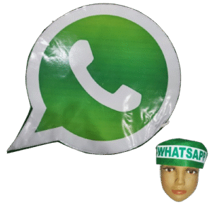 WhatsApp Your Way to Fun: Cutout & Cap Costume Set