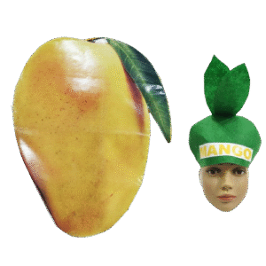 Mango Mania: Flex Printed Cutout & Matching Cap Costume Set