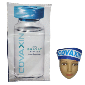 "Vax On!" Covaxin Fancy Dress Kit: Cutout & Cap
