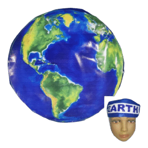 Earth Explorer: Flex Printed Cutout & Matching Cap Costume Set
