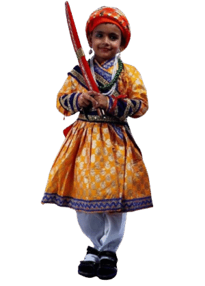 Regal Chhatrapati Shivaji Maharaj Freedom Fighter Costume for Boys - Iconic Maratha King Dress