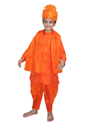 Swami Vivekananda Spiritual Leader Costume for Boys - Inspiring Patriot & Visionary