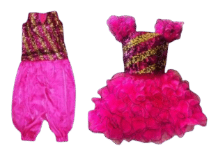 Dynamic Western Dance Costume for Kids - Sparkel Purple colour