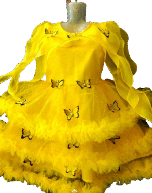 Girls' Western Frock Costume - Dazzle & Delight! (Yellow)