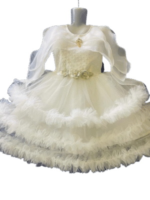Girls' Western Frock Costume - Dazzle & Delight! (White)