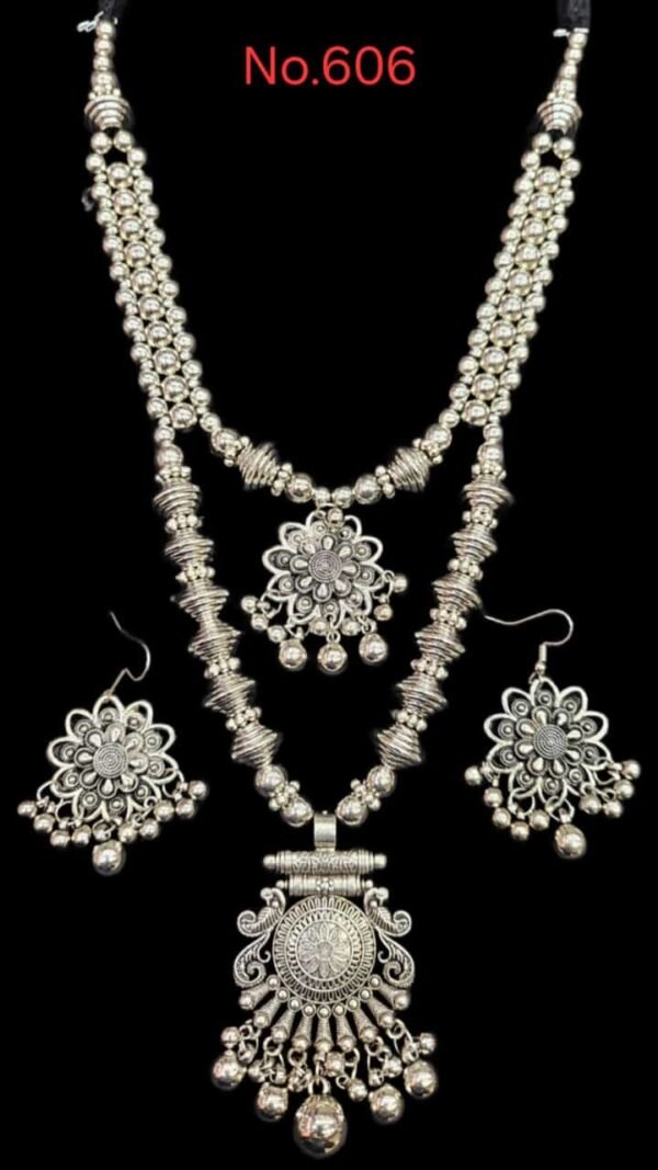 Oxidized Jewellery: Two Layer Necklace - 1