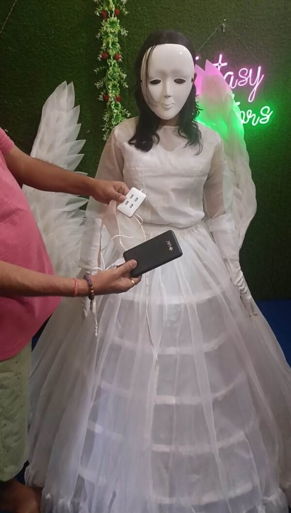 LED Light Up Angel Wings Gown Costume - Image 3